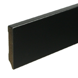 MDF Plint Zwart Gelakt - H 7 x D 1,2 x L 240 cm