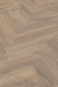 Meister Edition M6 7004 | Visgraat Laminaat Eik Zand met V-groef rondom | L 62 x B 15,5 cm